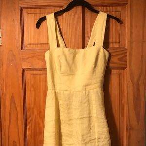 Reformation Brigitte Dress Custard 2